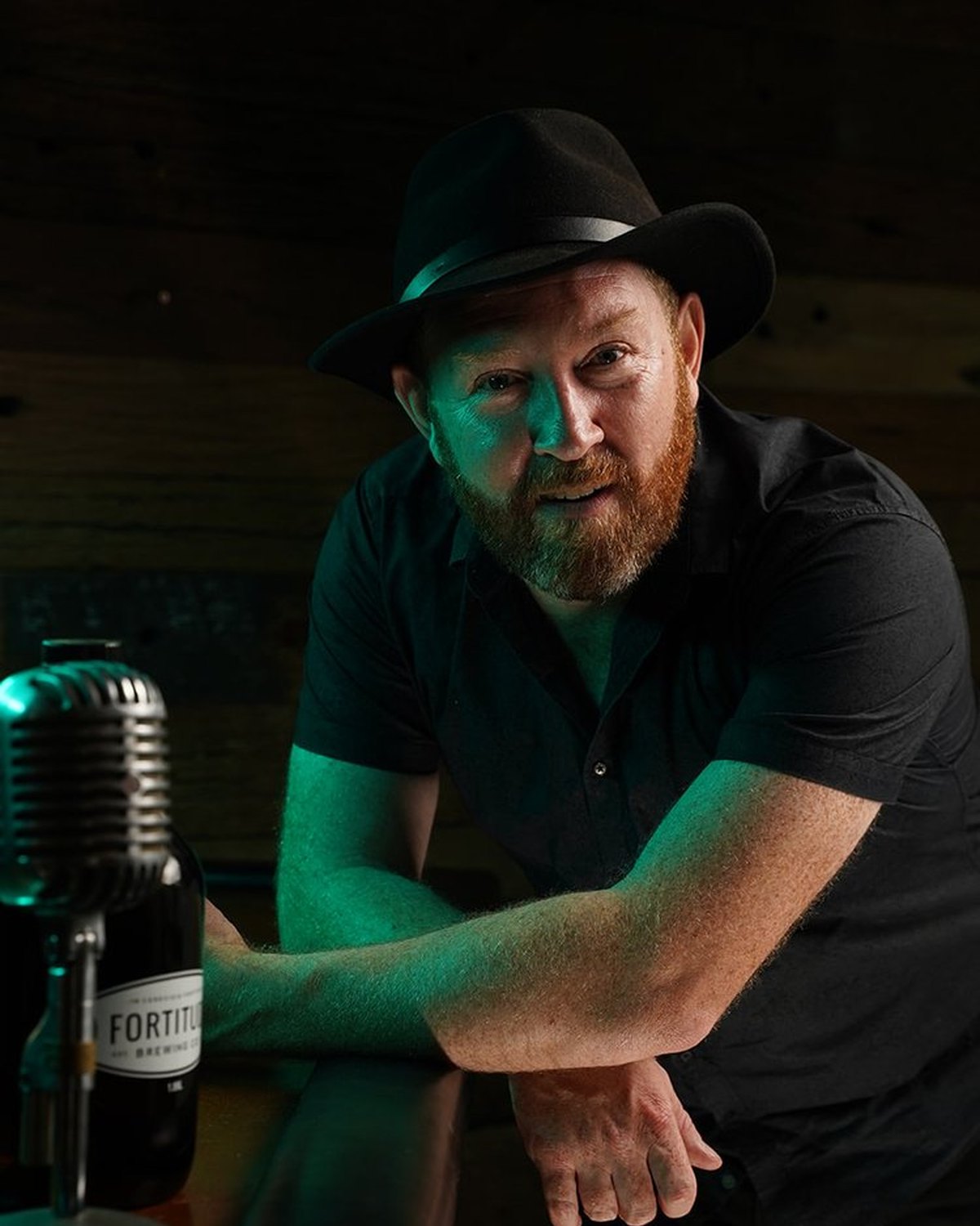 Irish musician Jack O'Leary performing live